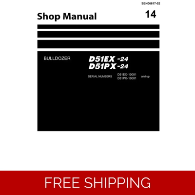 KOMATSU D51EX-24 , D51PX-24 JAPAN BULLDOZER WORKSHOP MANUAL KOMATSU D51EX-24 , D51PX-24 JAPAN BULLDOZER WORKSHOP MANUAL